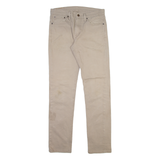 LEVI'S 511 Mens Trousers Beige Slim Straight W32 L34