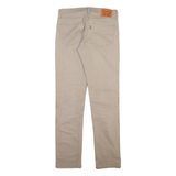 LEVI'S 511 Mens Trousers Beige Slim Straight W32 L34