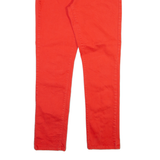 LEVI'S Womens Trousers Red Slim Straight W30 L32