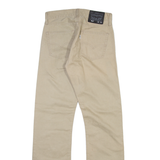 LEVI'S 514 Mens Trousers Beige Slim Straight W28 L32