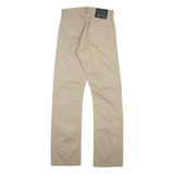 LEVI'S 514 Mens Trousers Beige Slim Straight W28 L32