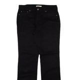 LEVI'S 505 Womens Trousers Black Regular Straight W33 L33
