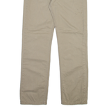 LEVI'S 514 Mens Trousers Beige Slim Straight W34 L34