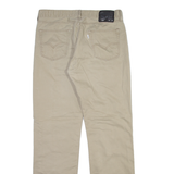 LEVI'S 514 Mens Trousers Beige Slim Straight W34 L34