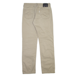 LEVI'S 514 Mens Trousers Beige Slim Straight W34 L34