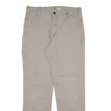 CARHARTT Mens Trousers Beige Relaxed Straight W34 L32
