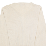 MONSOON Womens Cardigan Beige Tight Knit UK 12