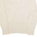 MONSOON Womens Cardigan Beige Tight Knit UK 12