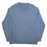 BEN SHERMAN Womens Jumper Blue Tight Knit 4XL