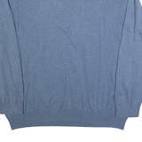 BEN SHERMAN Womens Jumper Blue Tight Knit 4XL