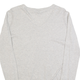 FAT FACE Womens Jumper Grey V-Neck Tight Knit UK 10