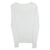 REISS Womens Jumper Blue Tight Knit XS