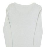 REISS Womens Jumper Blue Tight Knit XS