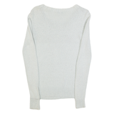 REISS Womens Jumper Blue Tight Knit XS