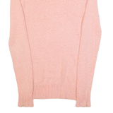 REISS Womens Jumper Pink Tight Knit XS