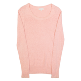 REISS Womens Jumper Pink Tight Knit XS