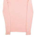 REISS Womens Jumper Pink Tight Knit XS