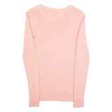 REISS Womens Jumper Pink Tight Knit XS