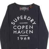 SUPERDRY Womens Bodysuit Black Long Sleeve S