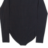 SUPERDRY Womens Bodysuit Black Long Sleeve S