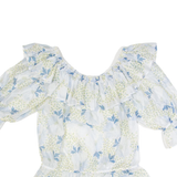 TED BAKER Womens Printed Top Cream Floral S