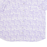 WHITE STUFF Womens Printed Shirt Purple V-Neck UK 16