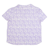 WHITE STUFF Womens Printed Shirt Purple V-Neck UK 16