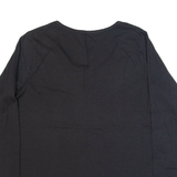 LANDS END Shaped Fit Womens Top Black Long Sleeve XL