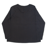 LANDS END Shaped Fit Womens Top Black Long Sleeve XL