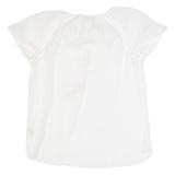 FAT FACE Womens Top White V-Neck UK 12