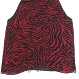 MINT VELVET Womens Printed Vest Red Sleeveless Viscose Animal Print UK 14