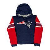 Age 10-12 New England Patriots Nfl Football Hoodie - Medium Navy Cotton