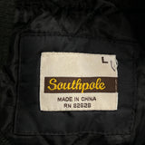 90S Southpole Ma-1 Bomber Jacket - Large Black Polyester