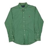 Ralph Lauren Striped Shirt - Large Green Cotton