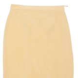 Womens Straight Skirt Brown Midi UK 14