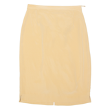 Womens Straight Skirt Brown Midi UK 14