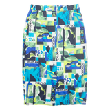 Womens Straight Skirt Blue Midi M