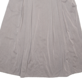 VERACI Womens Pleated Skirt Brown Long UK 14