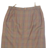 Womens Straight Skirt Brown Midi M