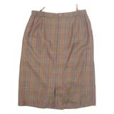 Womens Straight Skirt Brown Midi M