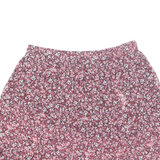 NEW LOOK Womens A-Line Skirt Red Short Floral UK 12