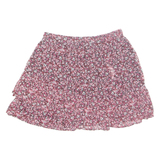 NEW LOOK Womens A-Line Skirt Red Short Floral UK 12