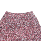 NEW LOOK Womens A-Line Skirt Red Short Floral UK 12