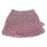 NEW LOOK Womens A-Line Skirt Red Short Floral UK 12