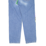 PLEIN CAP Mens Jeans Blue Regular Straight Stone Wash W30 L32