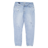 CHAMPION Distressed Womens Jeans Blue Regular Tapered W34 L29