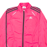 ADIDAS Womens Shell Jacket Pink Nylon UK 8