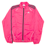 ADIDAS Womens Shell Jacket Pink Nylon UK 8