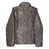 DKNY Insulated Womens Puffer Jacket Brown M
