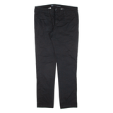 DICKIES Workwear Womens Trousers Black Slim Skinny W35 L31